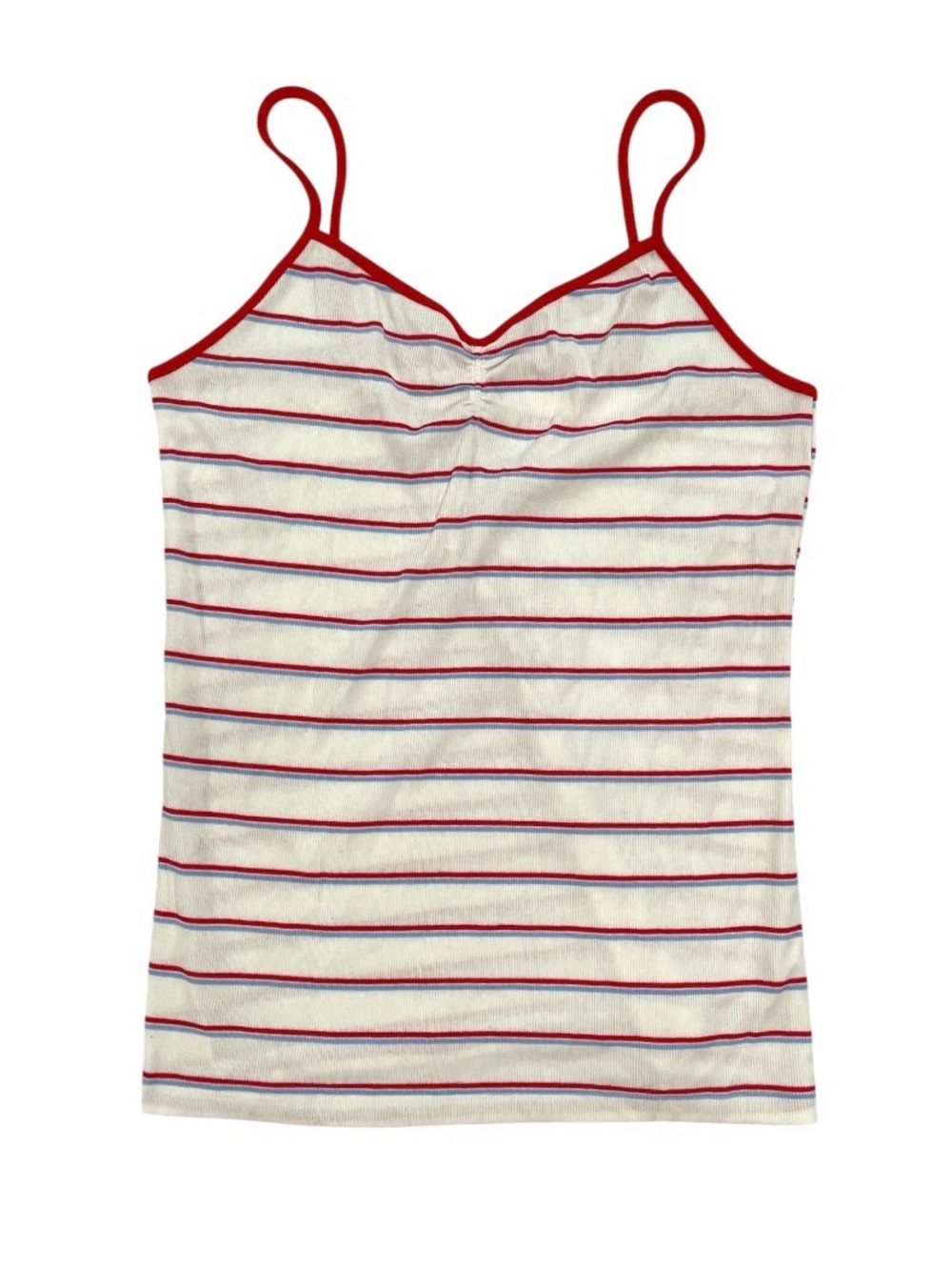 Red, White and Blue Striped Cami Tank Top Juniors Size XL